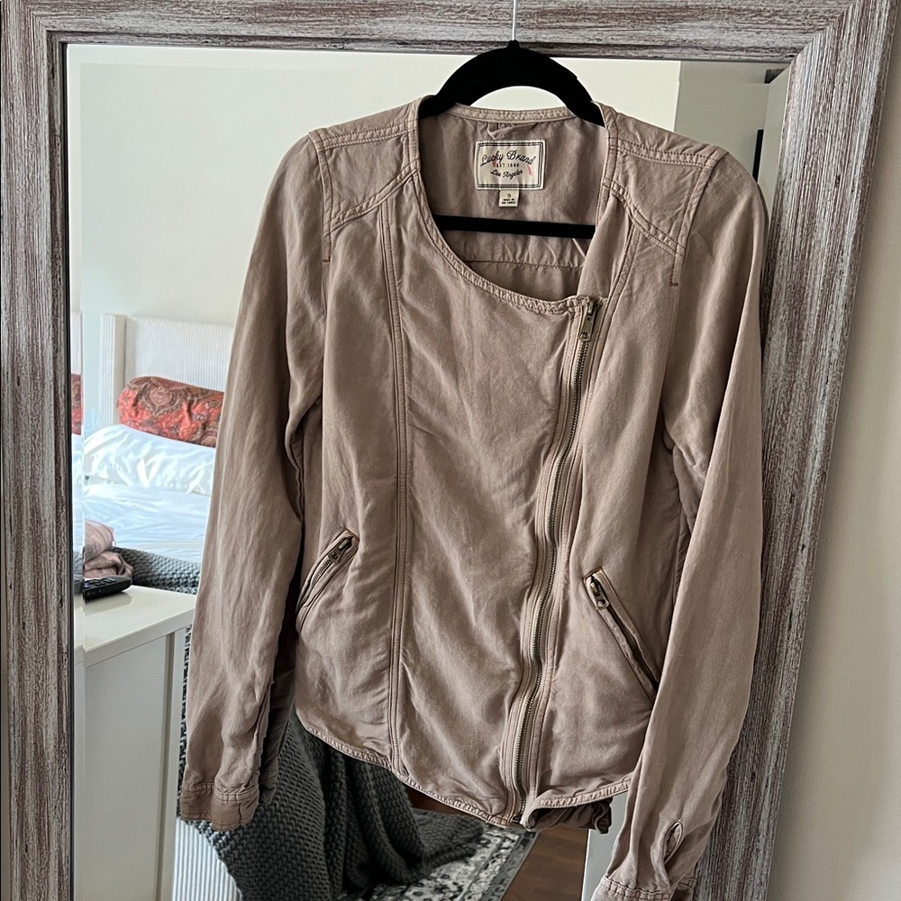 Lucky Brand Linen Bomber